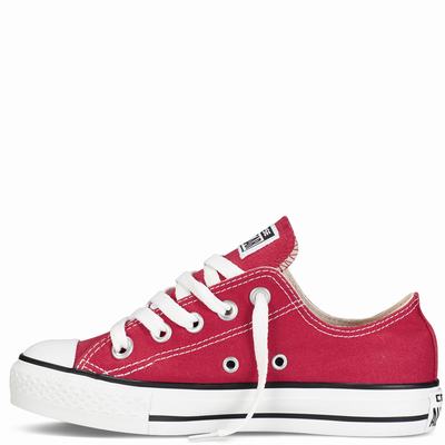 Converse Chuck Taylor All Star Classic Colours Tdlr/Yth Low Tops Kids - Red Shoes (228LPQTI)